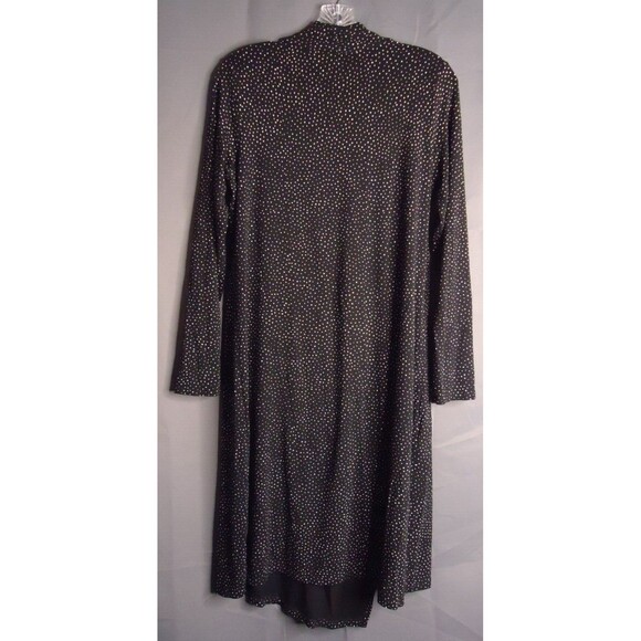 J Jill Wearever Collection Faux Wrap Dress Womens Small Black/White Polka Dot - Picture 13 of 13